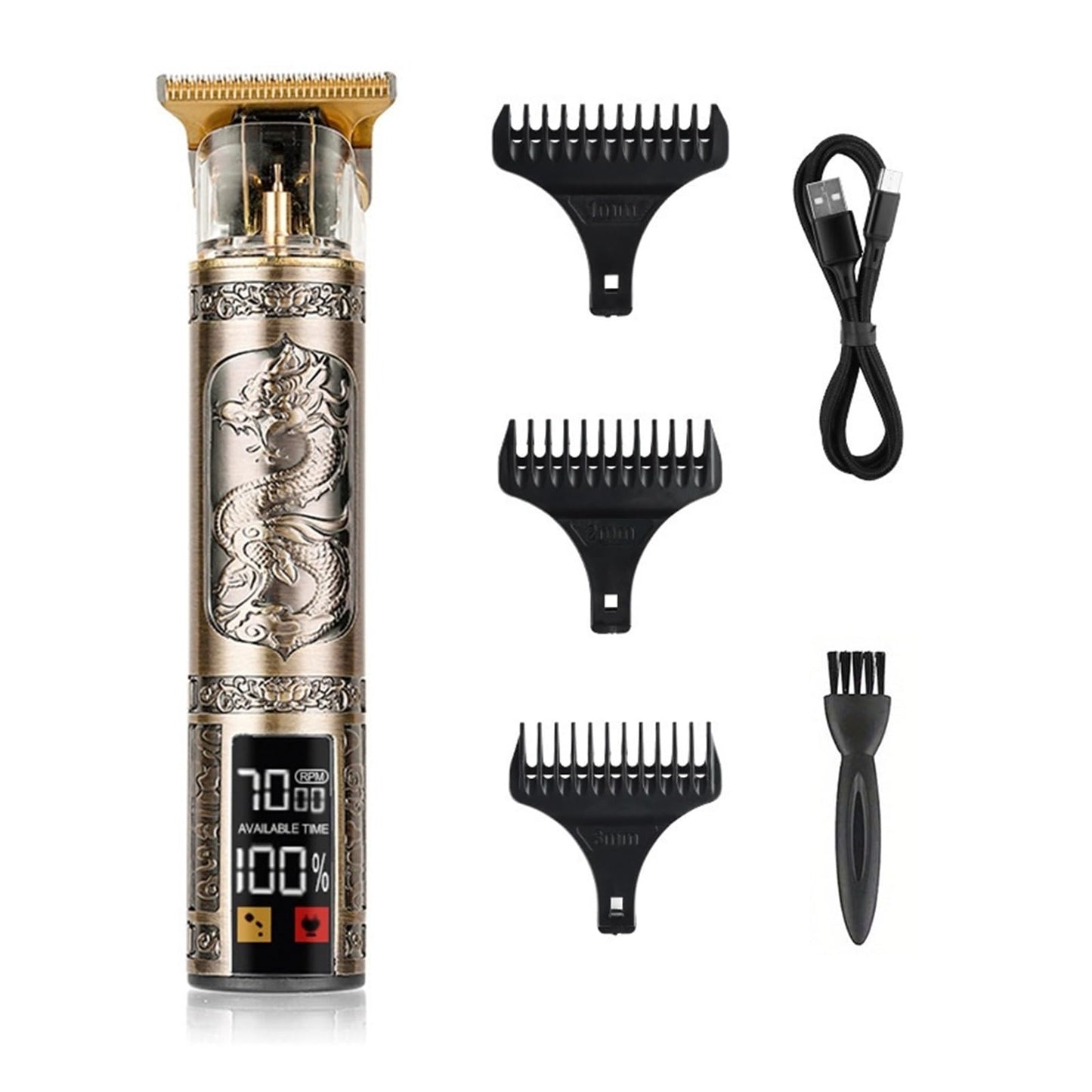 Razors Men's Electric Shaver Short Professional Hair Trimmer for Men Men's Barber Machine Pocketknife Zero Shaving Machine(ABS Dragon) Beauty and Personal Care EWKYLSEM
