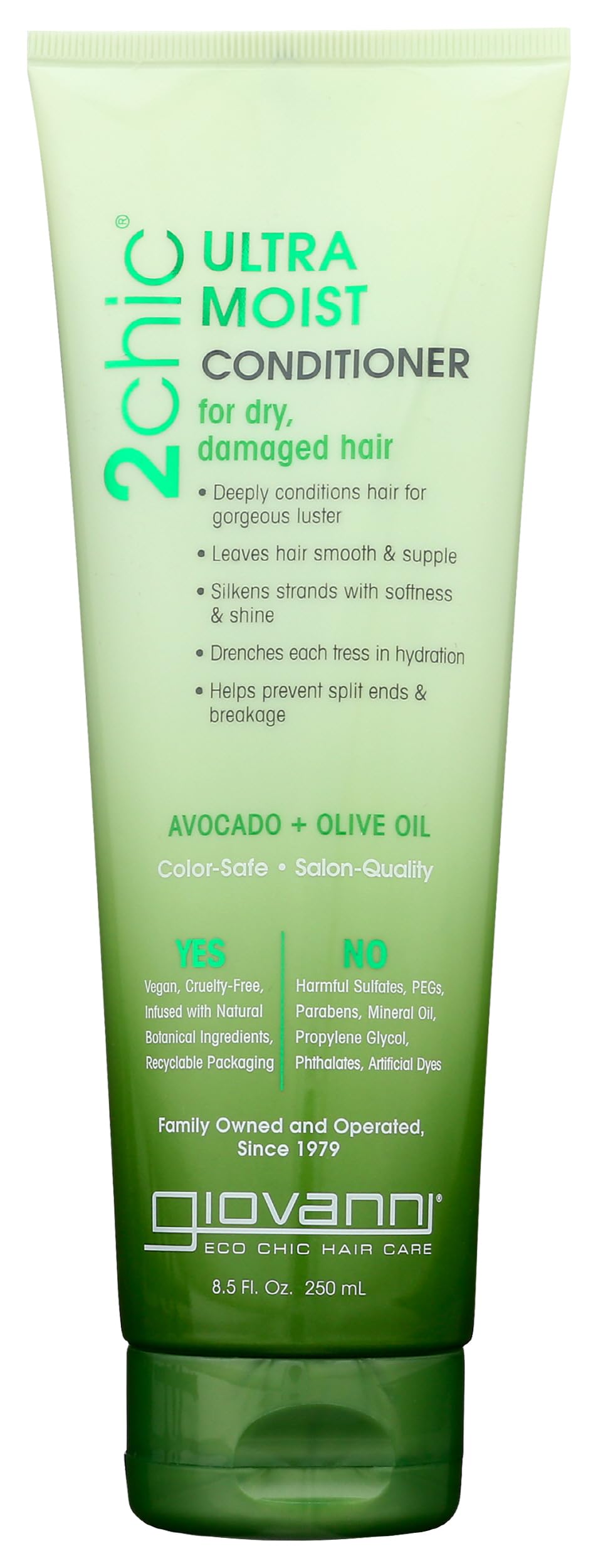 GIOVANNI 2chic Ultra-Moist Conditioner, Avocado & Olive Oil, 8.5 fl oz