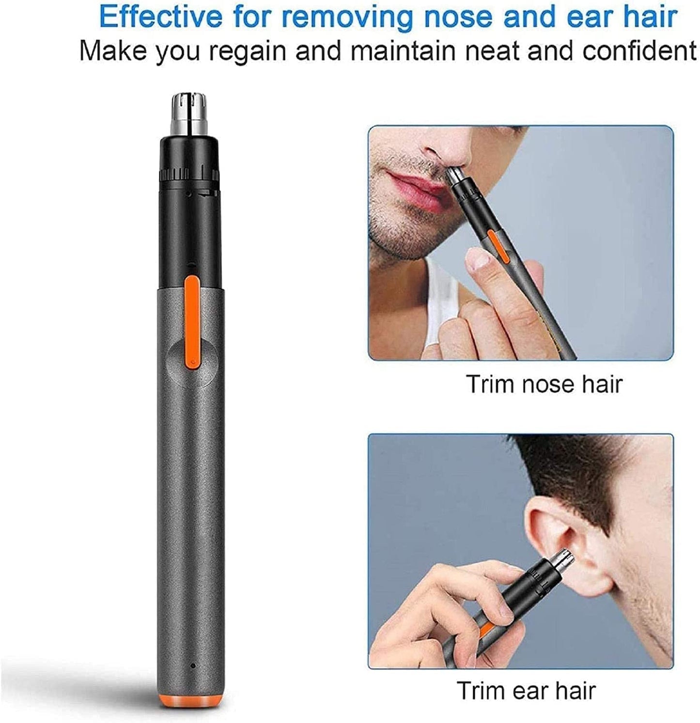 LEONYS Mini Ear Nose Hair Trimmer, Portable Ear and Nose Hair Trimmer for Men and Women, USB Rechargeable, Black Beauty and Personal Care LEONYS