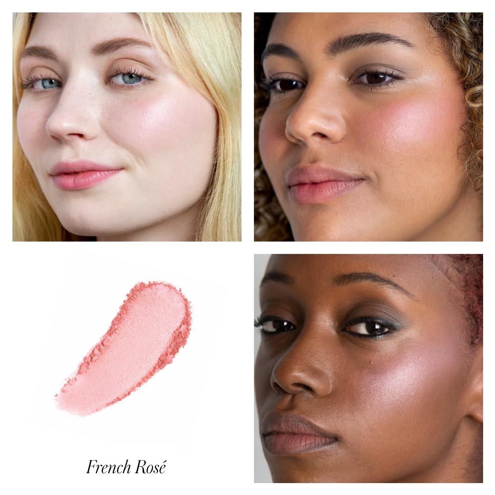 RMS Beauty Redimension Hydra Powder Blush Hydrating Mineral Powder Blush with Buildable Natural Color Lightweight Long-Lasting Finish Clean &