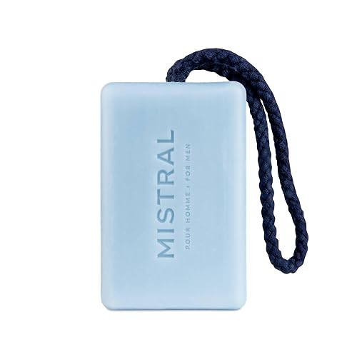 Mistral Surf Hossegor Luxury Soap on a Rope for Men | Triple-Milled Bar Soap for Men - Made in France | Men’s Natural Soap Bar, Moisturizing Beauty & Personal Care Mistral