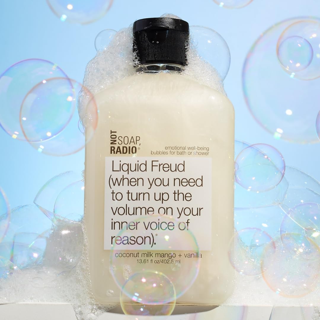 Not Soap, Radio Liquid Freud | Coconut Milk Mango Vanilla with St. John's Wort | Bath Shower Gel Beauty & Personal Care Not Soap, Radio