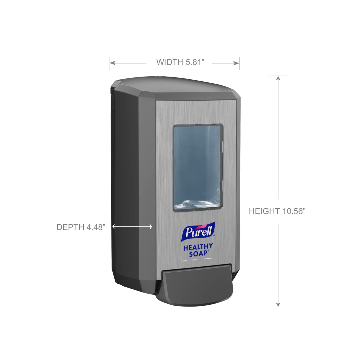 PURELL CS4 HEALTHY SOAP Push-Style Soap Dispenser, Graphite, for 1250 mL PURELL CS4 HEALTHY SOAP Refills (Pack of 1) - 5134-01 Beauty & Personal Care Purell