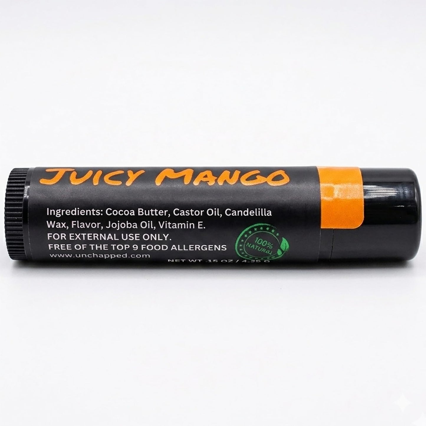UNCHAPPED Vegan Lip Balm - All Natural and Free of Beeswax, Soy, Nut, and Top 9 Food Allergens (Mango) Beauty and Personal Care UNCHAPPED