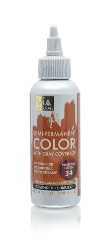 Via Natural Semi-Permanent Hair Color, 4oz - Pumpkin Patch #34 Beauty & Personal Care Via Natural