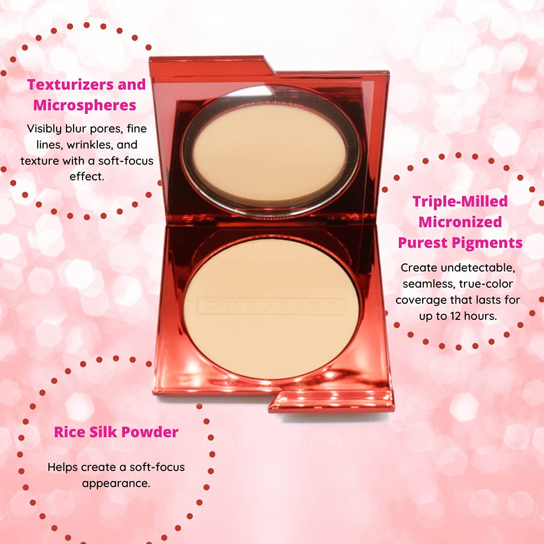 One size One Size Patrick Starrr Turn Up The Base Powder Foundation - Medium 3 (R) - Medium, Rosy Undertones - Face Pressed Powder Makeup Foundation Beauty & Personal Care One size