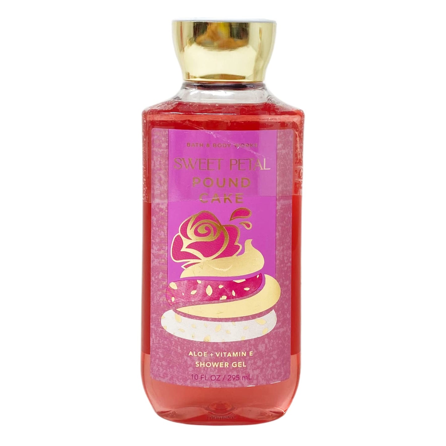 Bath & Body Works Sweet Petal Pound Cake 3 Piece Bundle - Fragrance Mist - Body Cream - Shower Gel - with a Himalayan Salts Springs Bar Soap - Full Beauty and Personal Care Bath & Body Works