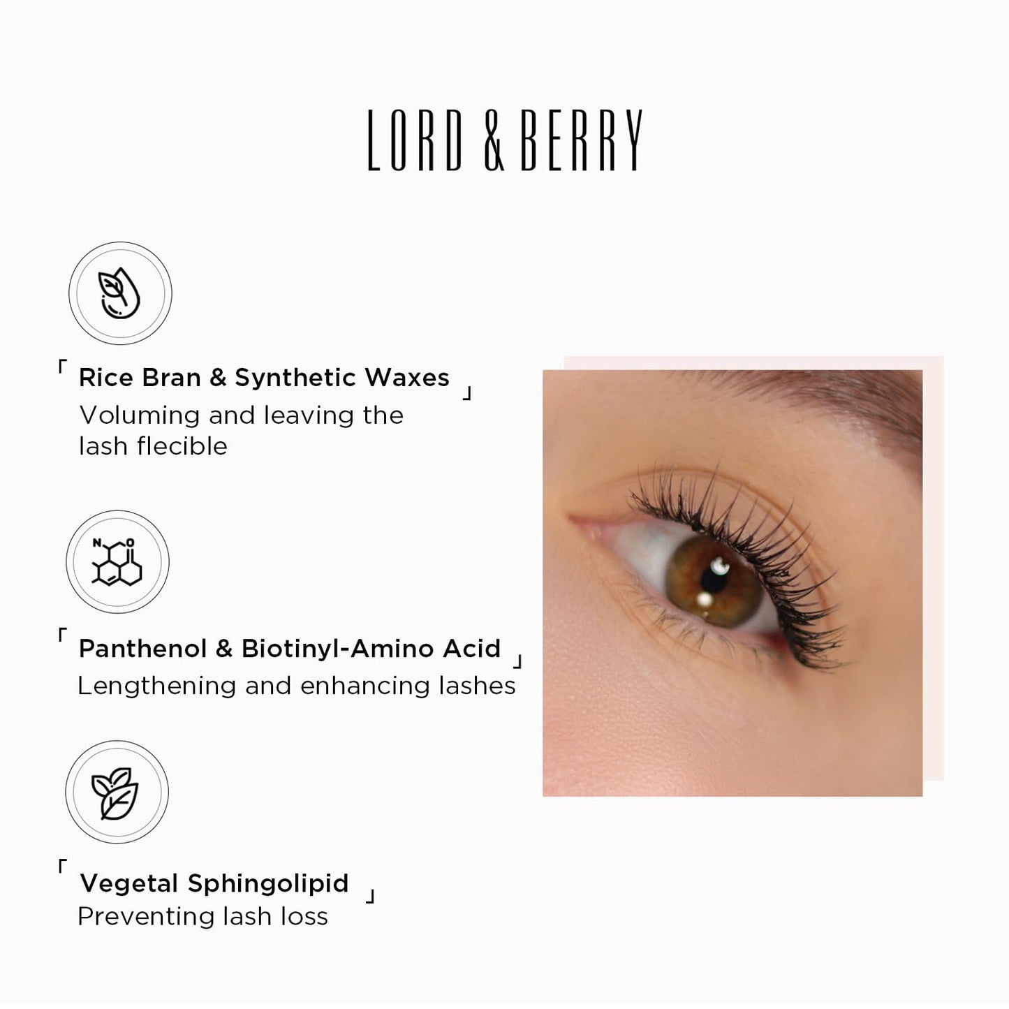 Lord & Berry Boost Treatment MasCare -Lengthening, Lifting & Strengthening Mascara for Healthier, Fuller Lashes, 0.3 fl oz Beauty & Personal Care Lord & Berry