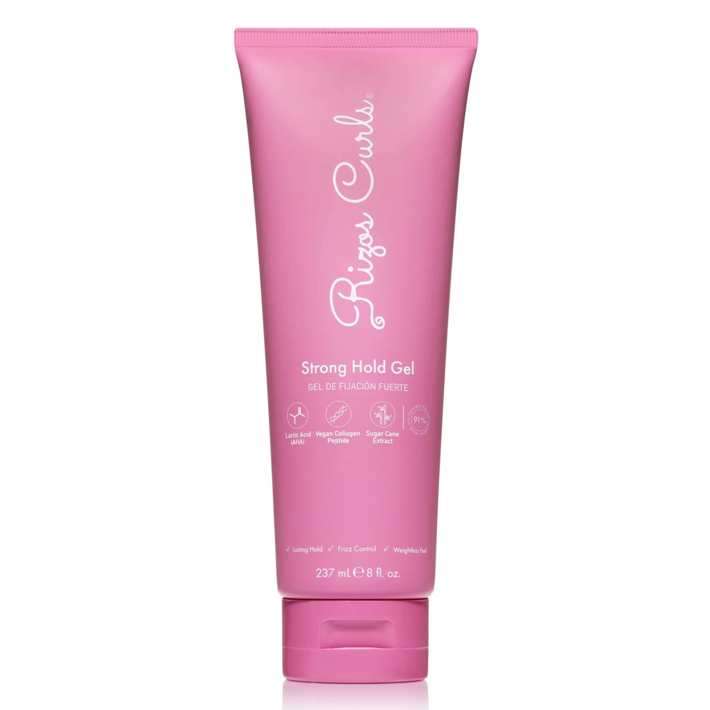 Rizos Curls Strong Hold Gel - Long-Lasting, Flake-Free Gel for Curly, Coily, and Wavy Hair, Frizz Control, Curl Definition & Shine, Vegan Collagen Beauty & Personal Care Rizos Curls