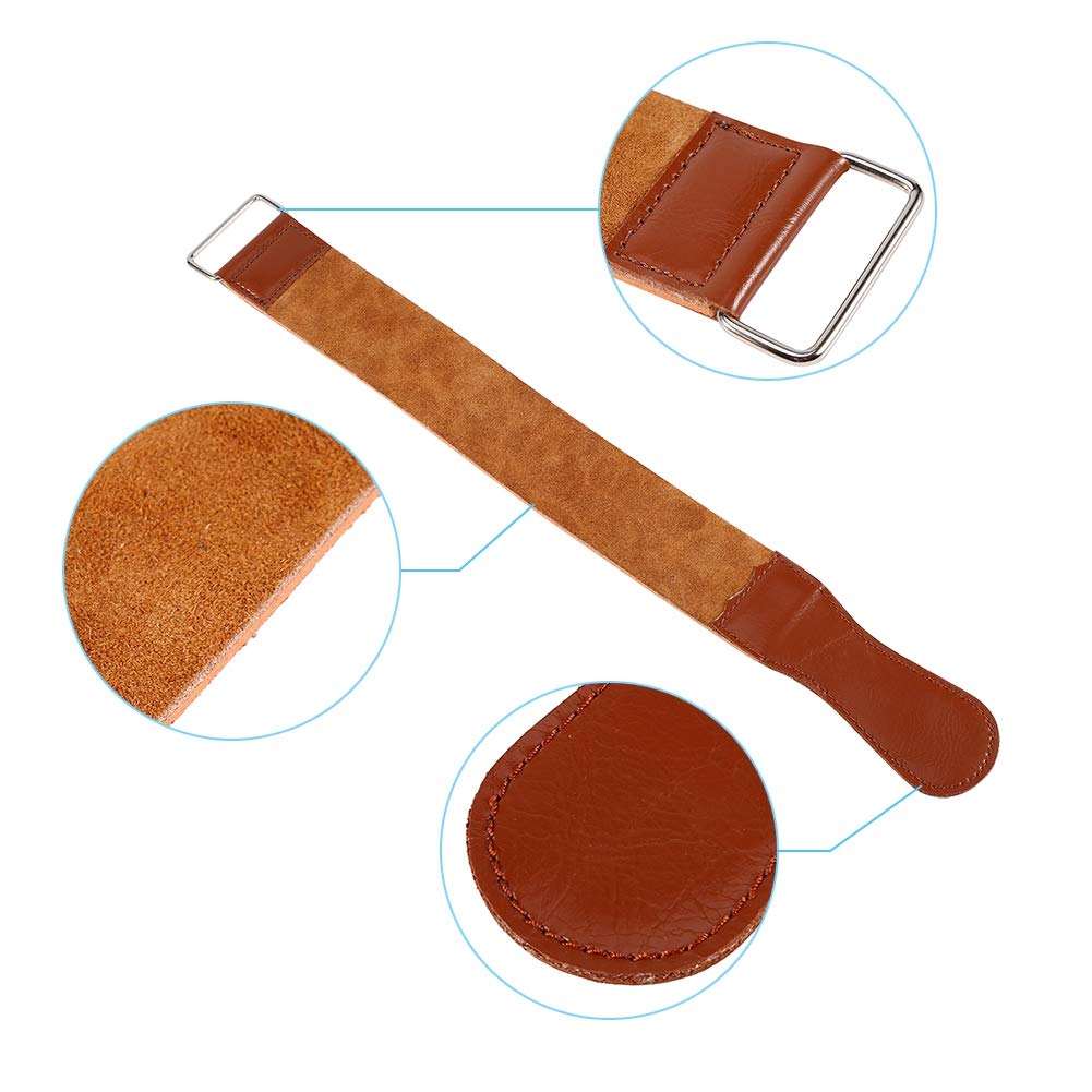 18.5 * 2 * 0.2inch Leather Strop for Knife Sharpening, Knife Strop, Stropping Leather, with Swivel Hanging Tab and Leather Handle Straight Cowhide Beauty and Personal Care Betued