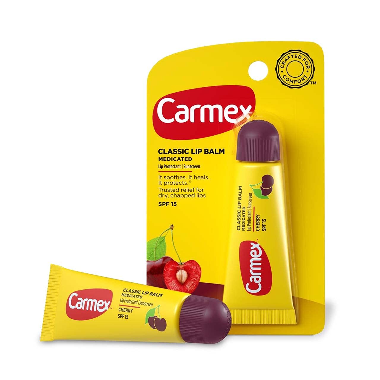 Carmex Everyday Lip Balm Cherry SPF 15 0.35 oz (Tube in Blister Pack) Beauty & Personal Care Carmex