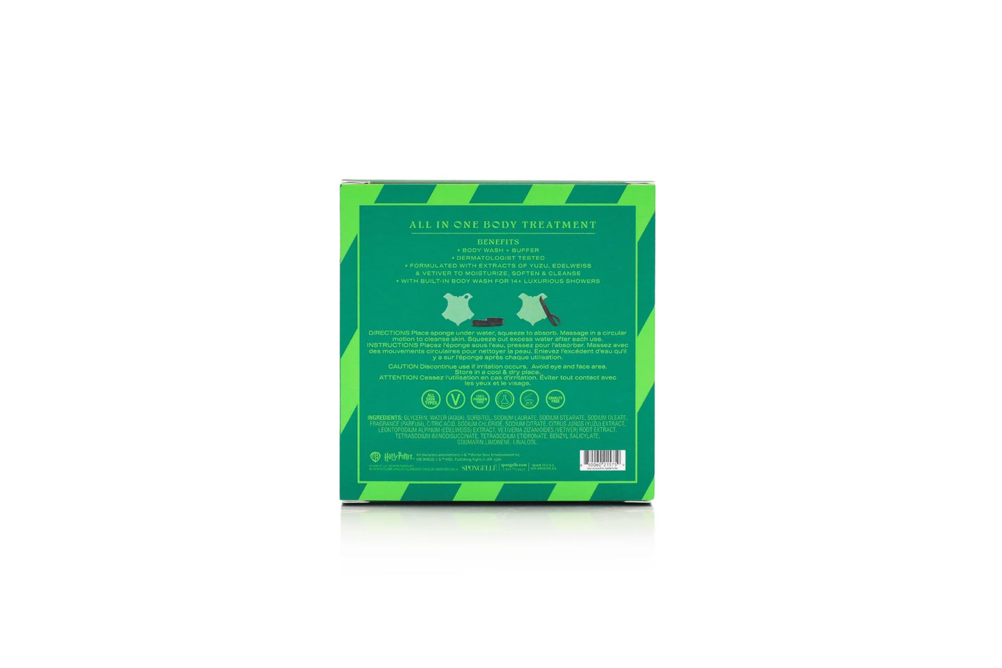 Spongelle HARRY POTTER SLYTHERIN BODY WASH INFUSED BUFFER- SALAZAR'S AMBITION Beauty & Personal Care SPONGELLÉ