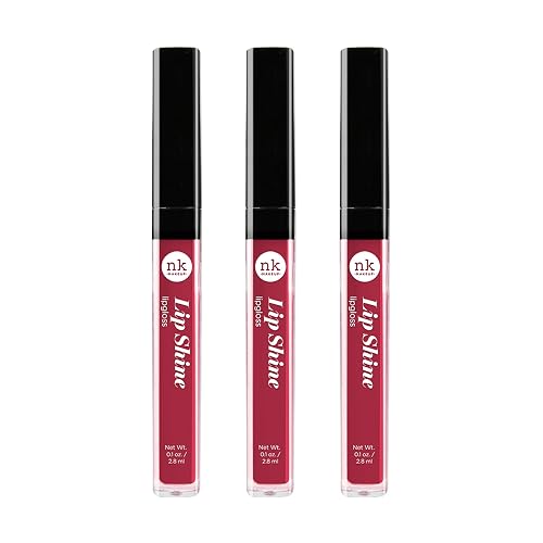NICKA K NEW YORK Lipshine, Cosmetics, vibrant colors, bright colors, shining lips, lip shine, long lasting (AMZ269) Beauty & Personal Care NICKA K NEW YORK
