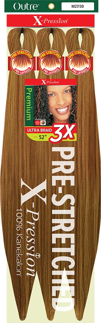 Outre X-Pression Braid - Pre Stretched Braid 52" 3X (2 Pack, M27/30)