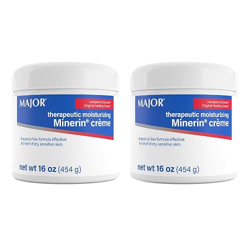 MAJOR Therapeutic Moisturizing Minerin Créme - Body Cream Moisturizer for Dry Skin - Fragrance-Free - 16 Oz. (2 Pack) Beauty & Personal Care MAJOR