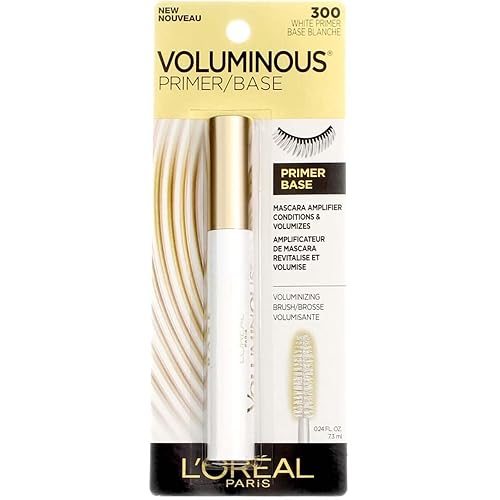 L'Oreal Paris Voluminous Primer Mascara, White Primer, 0.24 fl. oz. Beauty & Personal Care L'Oreal Paris