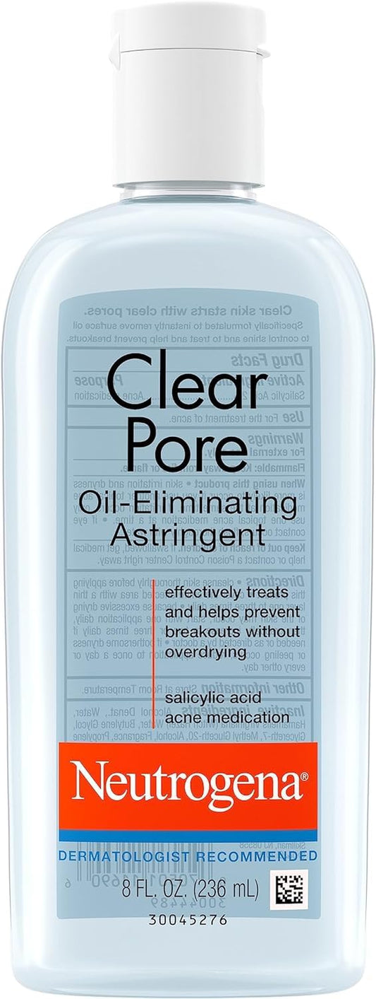 Neutrogena Clear Pore Oil-Eliminating Astringent 8 oz (Pack of 3) Beauty & Personal Care Neutrogena