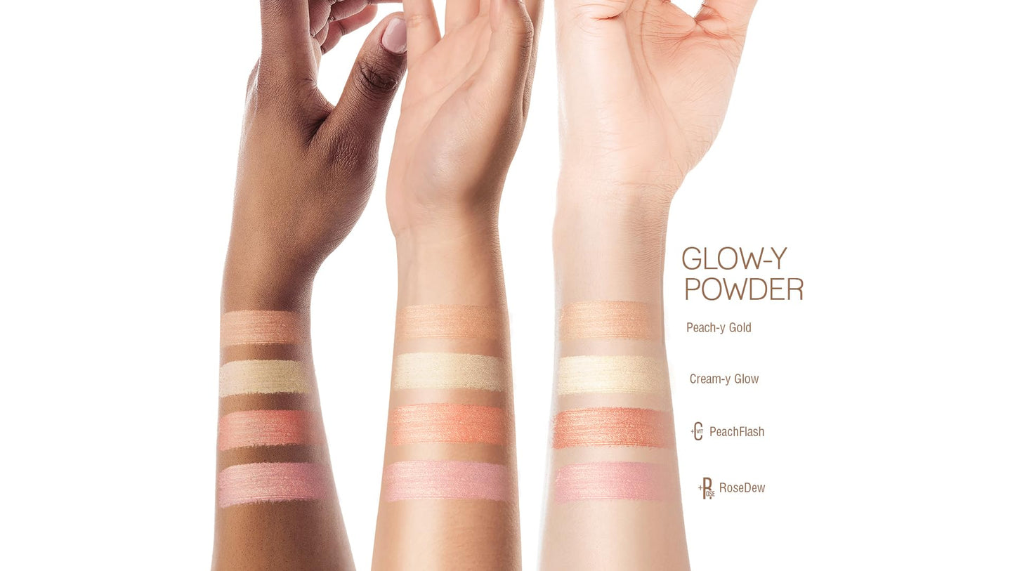 Pixi Glow-y Powder | Radiant Blush & Highlighter Duo | Silky, Light-Reflecting Radiance Powder | Adds Sheer Color & Glow | Peach-y Glow | 0.36 Beauty & Personal Care Pixi