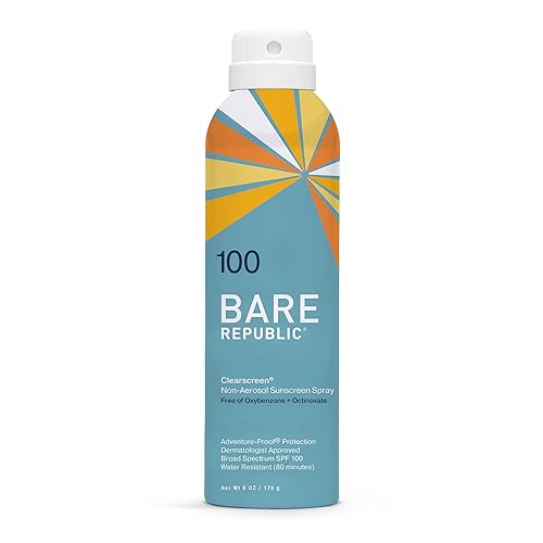 Bare Republic Clearscreen Sunscreen SPF 100 Sunblock Spray, Water Resistant with an Invisible Finish, 6 Fl Oz Beauty & Personal Care Bare Republic