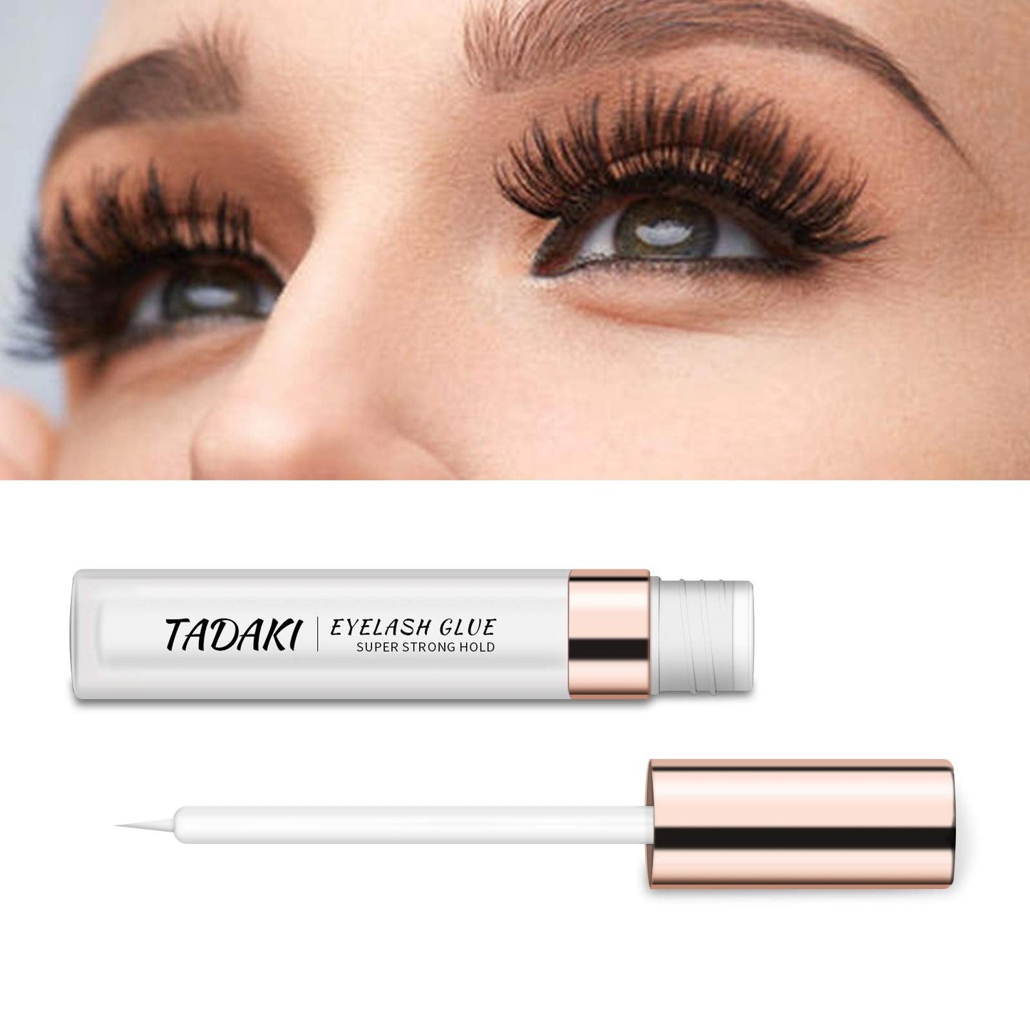 Tadaki Eyelashes Adhesive with Waterproof HoldClearLatex-Free, Professional Hypoallergenic Glue for Sensitive Eye, Suitable for False Lash, Mink Lash Beauty & Personal Care Tadaki