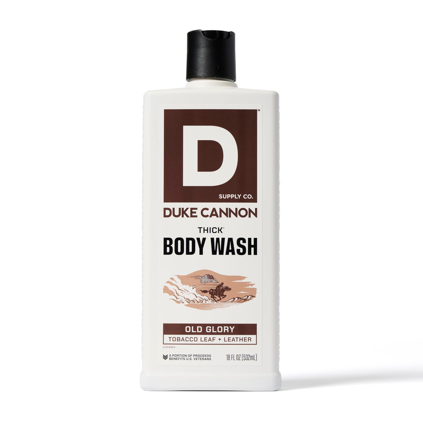 Duke Cannon Supply Co. Thick High Viscosity Body Wash - 3X Thicker, Cleansing Shower and Bath Gel, Mineral-Enriched for Men - Tobacco Leaf + Leather Beauty & Personal Care Duke Cannon Supply Co.