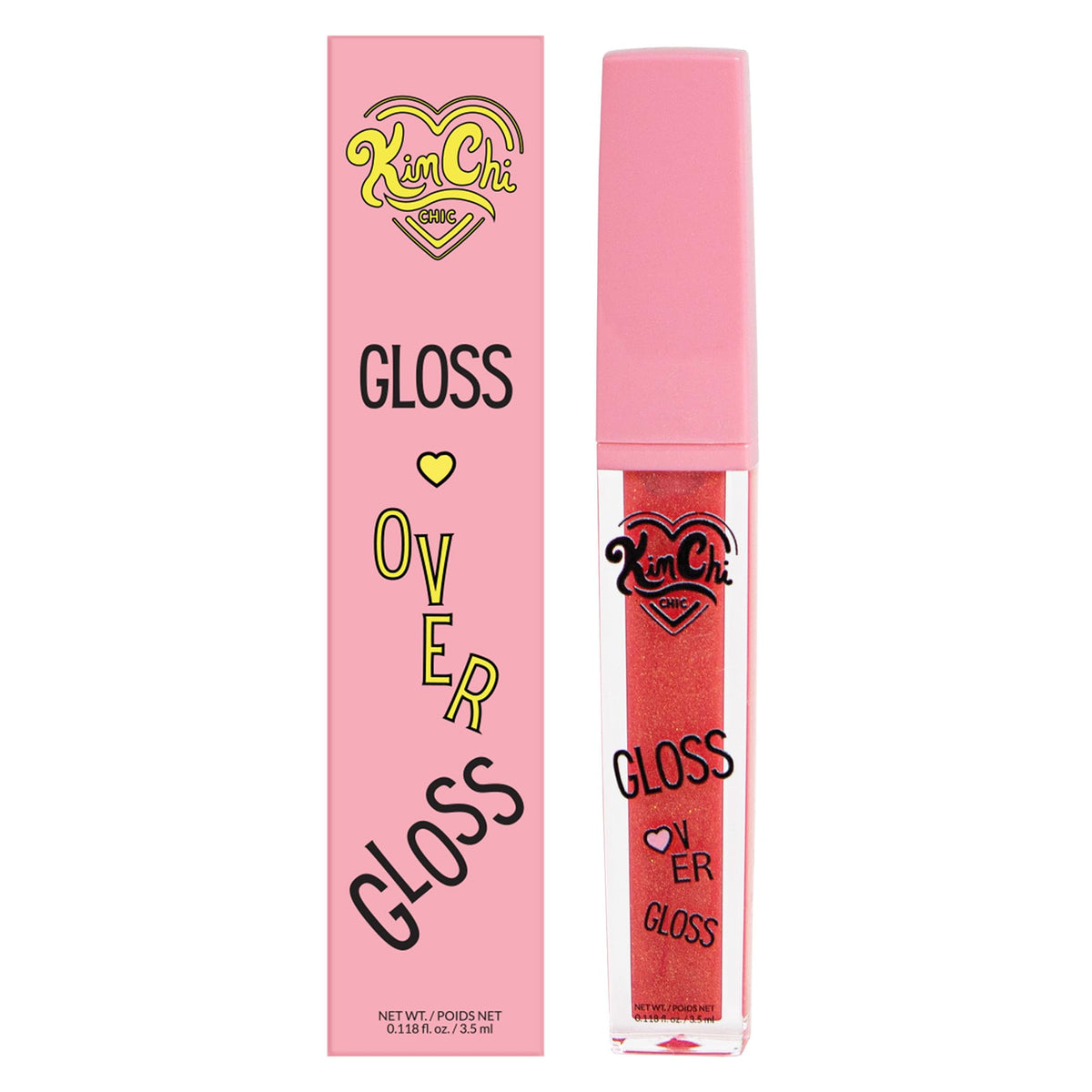 Kimchi Chic Beauty Gloss Over Gloss, Shimmer Lip Gloss with Micro-Sparkle