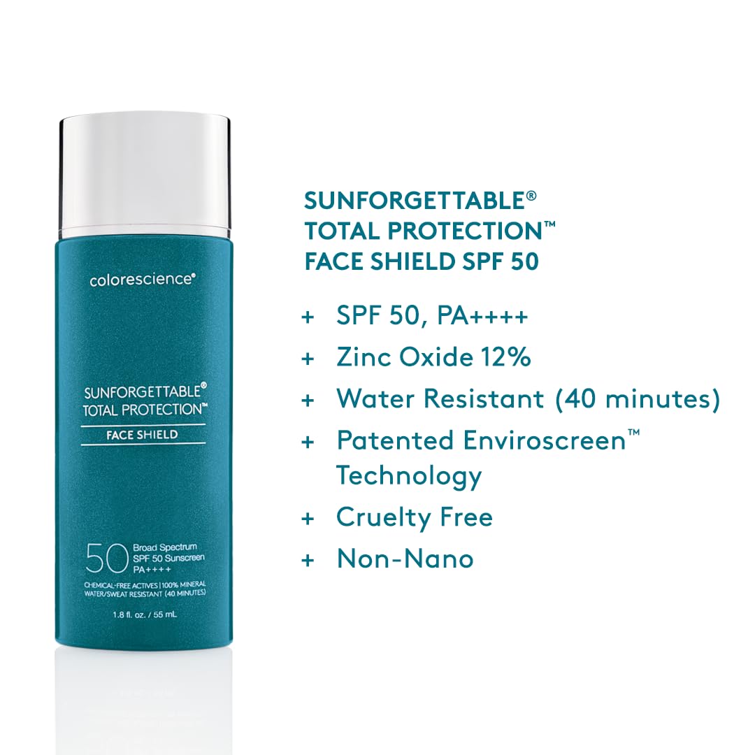 Colorescience Total Protection Face Shield SPF 50, 1.8 Fl Oz Beauty & Personal Care Colorescience