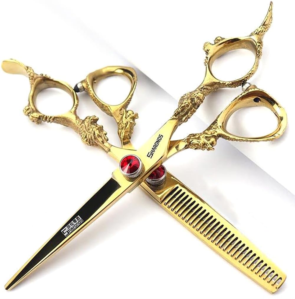 6 Inch Hairdressing Scissors Set, Hair Clipper(6 Inch Gold Set)