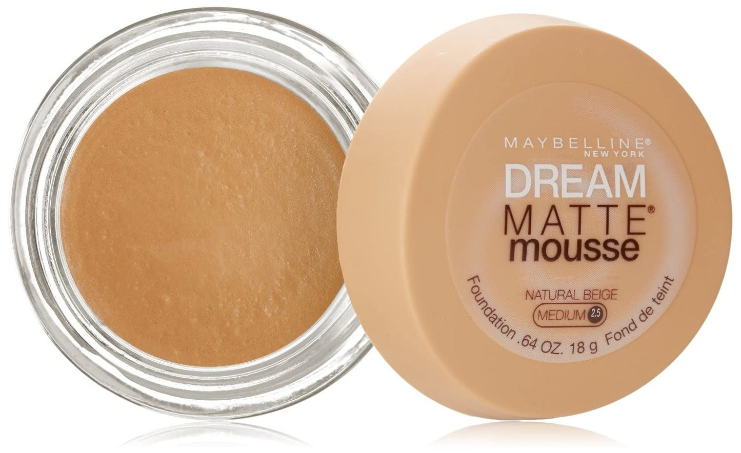 Maybelline New York Dream Matte Mousse Foundation, Natural Beige, 0.64 oz. Beauty & Personal Care MAYBELLINE