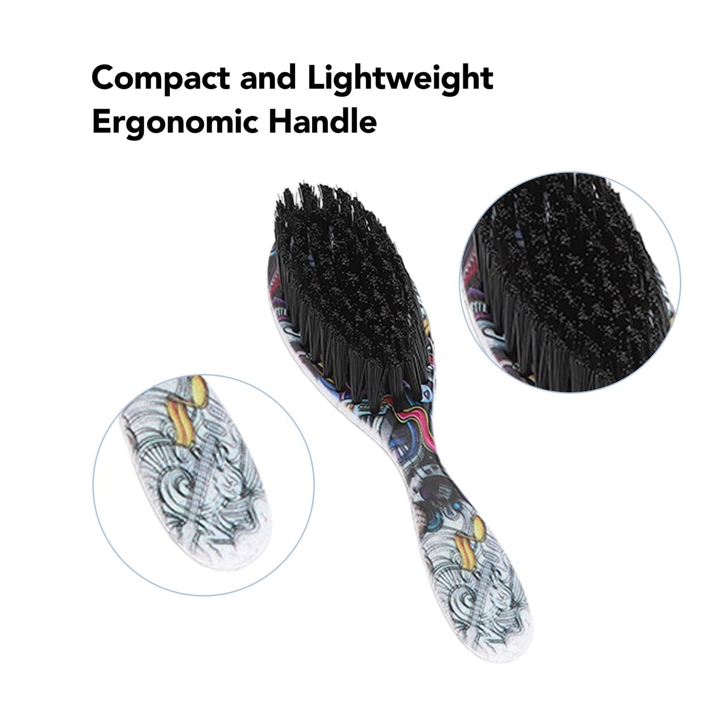 3pcs Beard Brush Set, 2 in 1 Barber Beard Brush, Comb and Brush Reinforced Bristles Portable and Lightweight for Stylingand Grooming Beauty and Personal Care Brrnoo