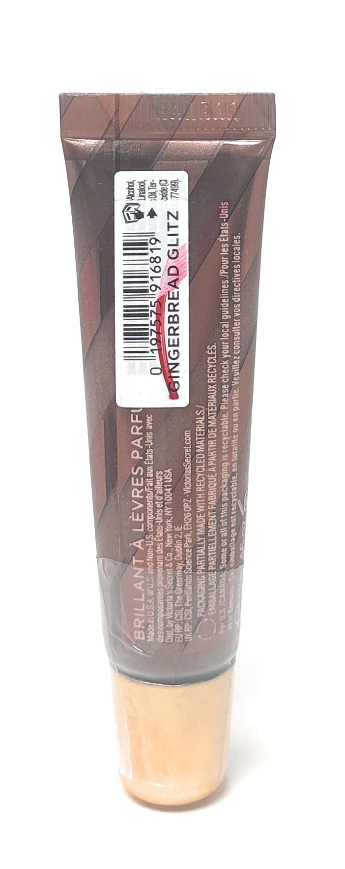 Victoria's Secret Flavored Lip Gloss Gingerbread Glitz .46 oz