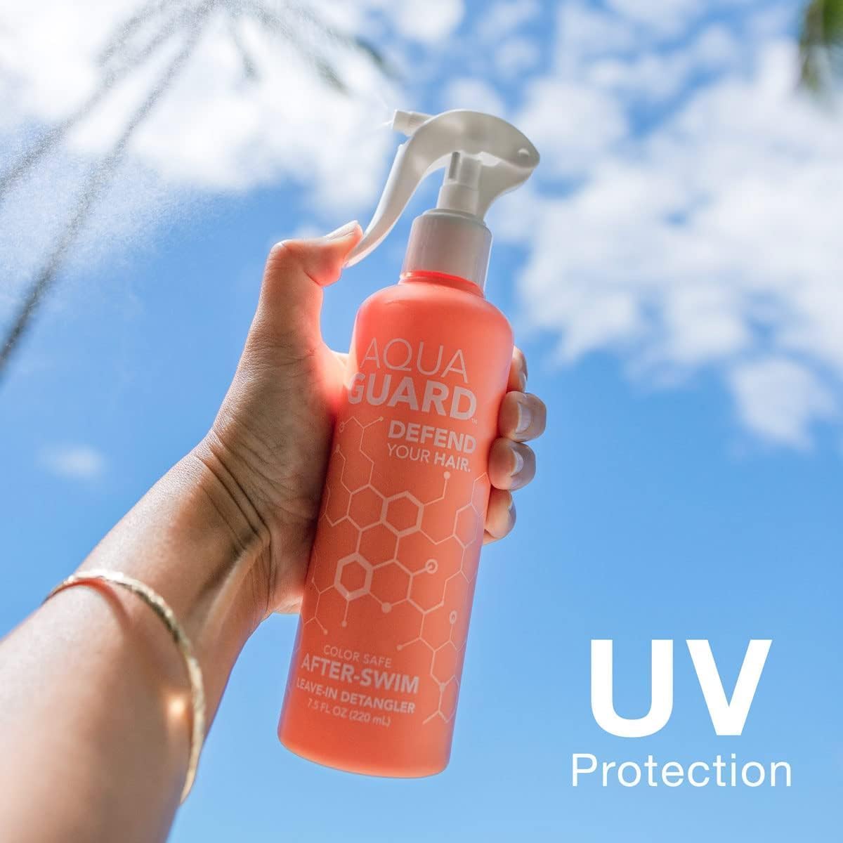 AQUA GUARD After-Swim UV Leave-In Detangler | Fresh, Easy Hair After Every Swim | Now With UV Protection To Prevent Sun Damage Beauty & Personal Care AQUA GUARD