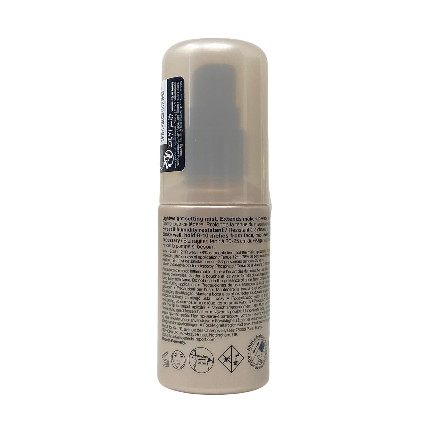 SEPHORA COLLECTION Glow Makeup Setting Spray with Vitamin C 1.4 fl oz / 40 mL Travel Size. Beauty & Personal Care SEPHORA