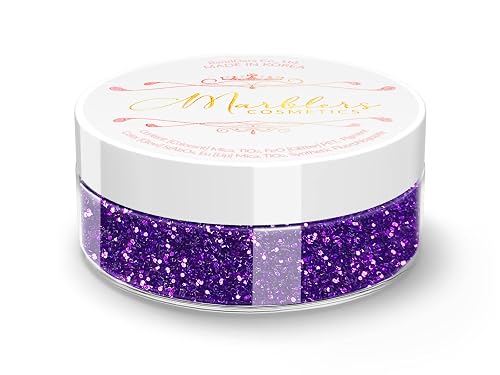MARBLERS Twinkle Face & Body Glitter [Amethyst] 0.18oz (5g) | Fine | Non-Toxic | Vegan | Cruelty-Free | Festival, Rave & Party Makeup | Eye, Hair Beauty & Personal Care MARBLERS