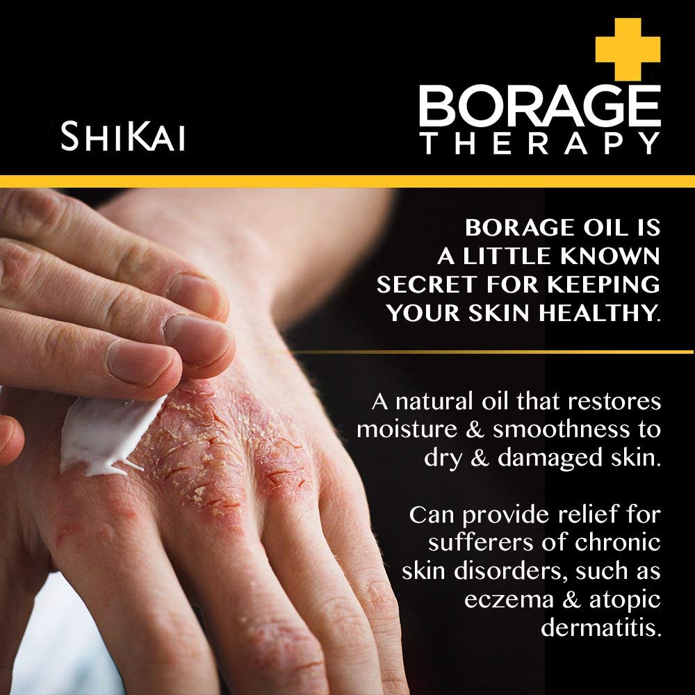 ShiKai Borage Therapy Hand Cream (2.5 oz) | Fragrance Free Moisturizer for Hands & Body | Fast Relief Lotion for Dry Skin | With Oatmeal & Shea Beauty & Personal Care ShiKai