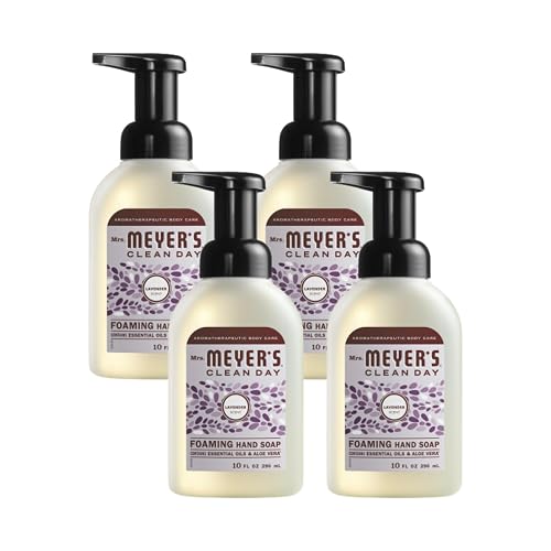 Mrs. MEYER'S CLEAN DAY Foaming Hand Soap, Lavender Scent, 10 Fl oz (Pack of 4) Beauty & Personal Care Mrs. MEYER'S