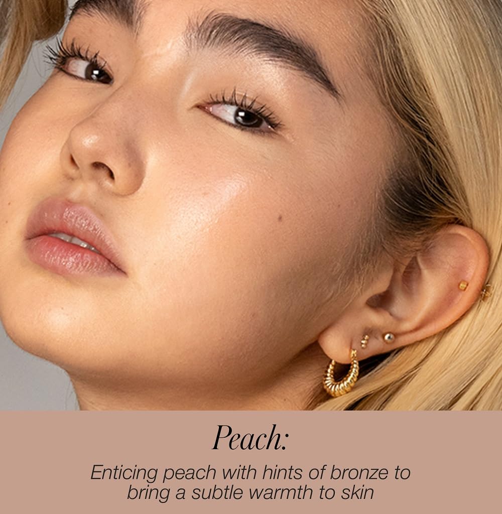 RMS Beauty Luminizer Highlighter - Creamy Light-Reflective Organic Face Makeup Palette for Dewy, Glowing & Nourished Skin - Peach (0.17 Ounce) Beauty & Personal Care RMS Beauty