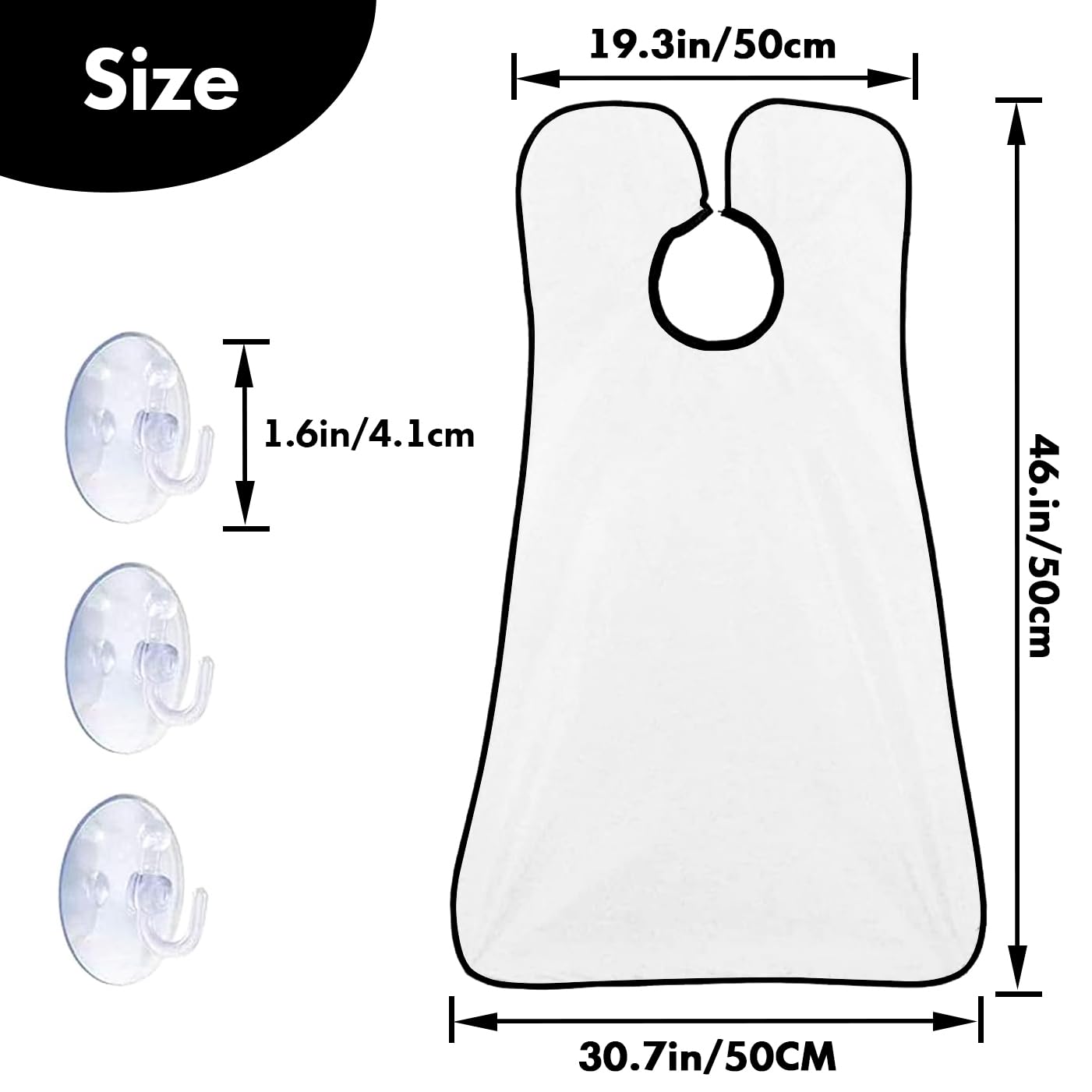 WEILAIDI Beard Bib Apron, Father's Day Gift Trimming Catcher Bib for Shaving & Hair Clippings, Men's Waterproof Non-Stick Beard Cape Grooming Cloth Beauty and Personal Care WEILAIDI
