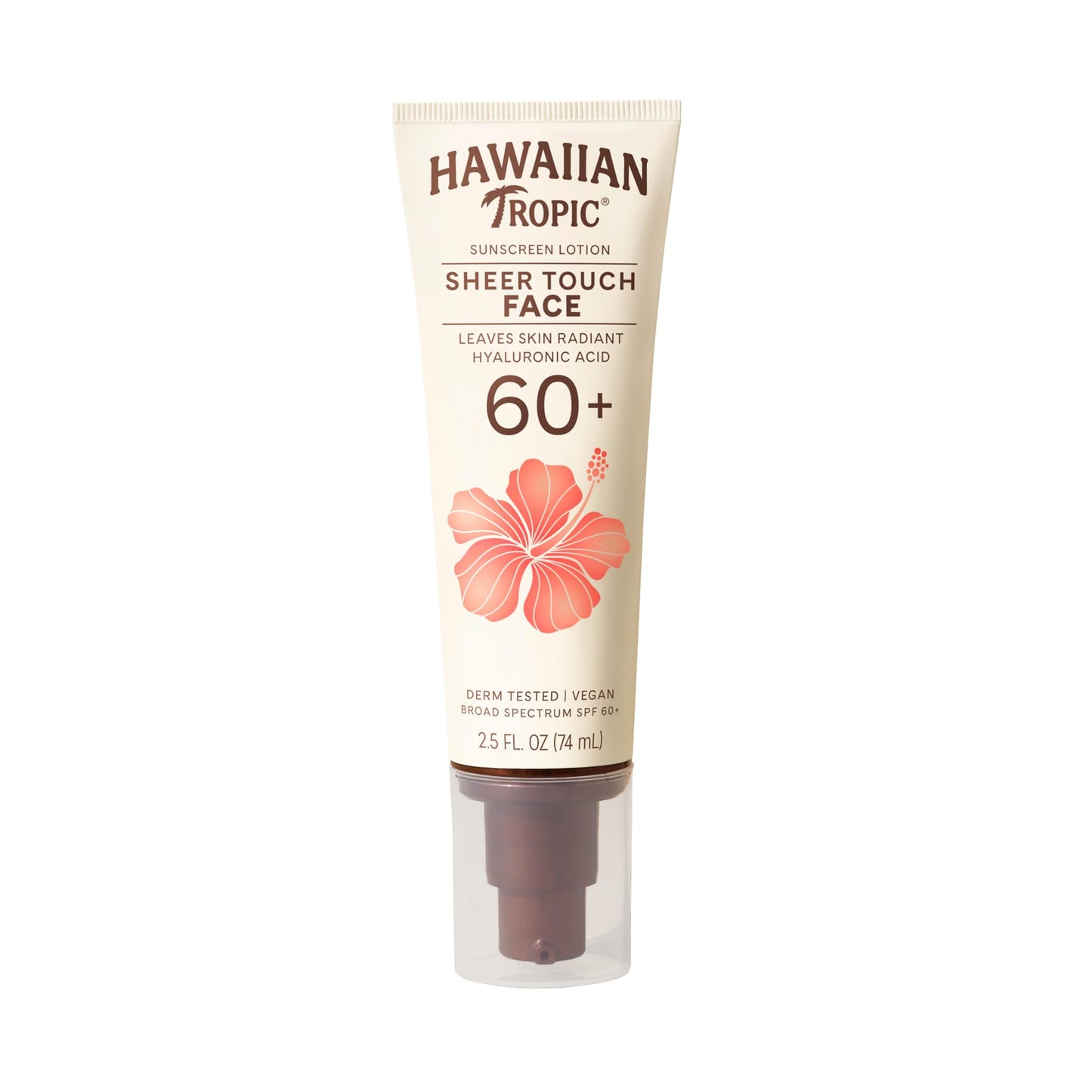Hawaiian Tropic Sheer Touch Face Sunscreen Lotion SPF 60, 2.5 Fl Oz | Travel Size Sunscreen for Face, Sunblock Lotion, 2.5 Fl Oz Beauty & Personal Care Hawaiian Tropic