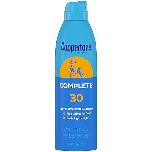 Coppertone Complete Sunscreen Spray, SPF 30 Spray Sunscreen, Body Sunscreen, 5.5 Oz Beauty & Personal Care Coppertone