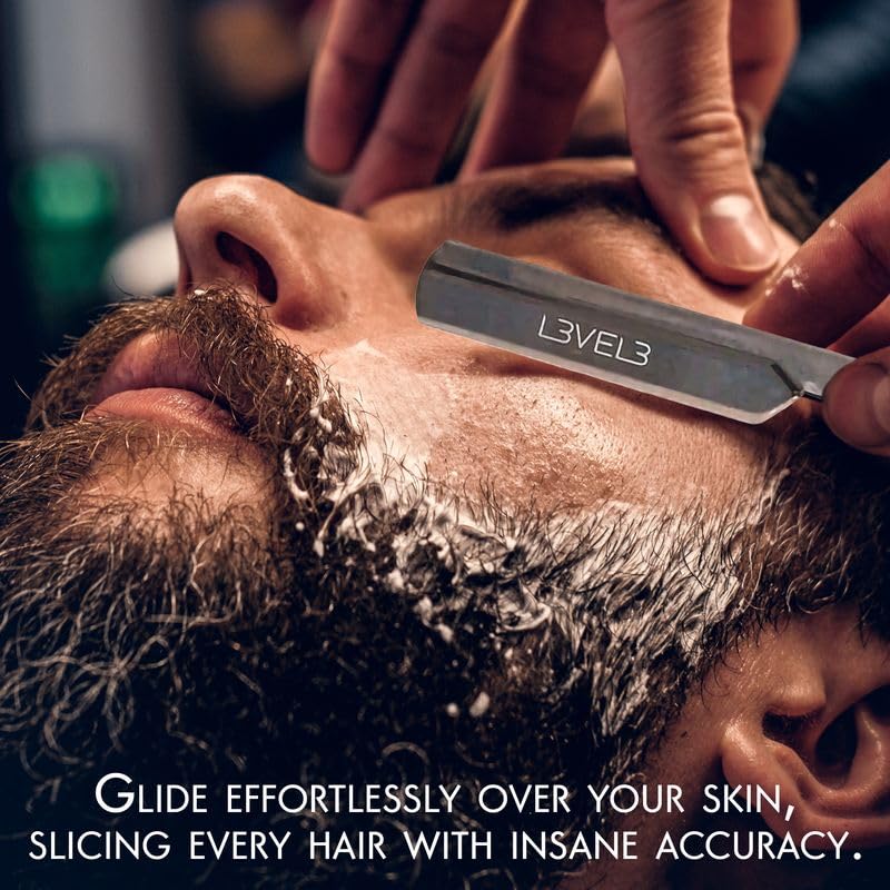 L3 - Level 3 Turkish Razor - Rust Free Straight Edge Razor (Black) Beauty and Personal Care L3