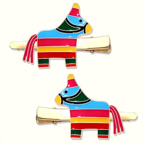 Cinco De Mayo Hair Clips Mexican Fiesta Hairpins for Women Statement Cactus Chili Pinata Sombrero Alligator Clips Mexican Hair Accessory Gifts Beauty & Personal Care NVENF