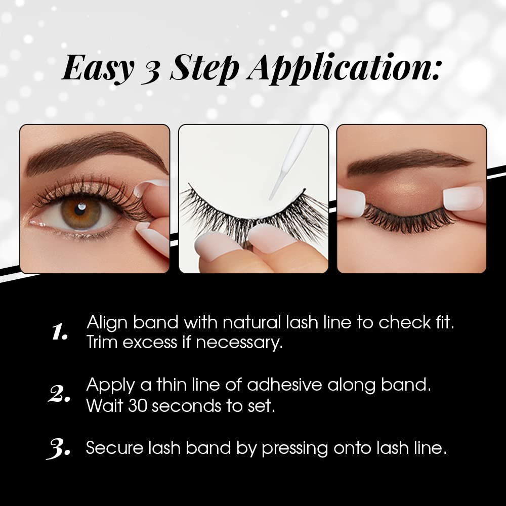 Ardell 3D Faux Mink Lashes 865 - Lightweight, Reusable, Wispy False Eyelashes for a Dramatic Natural Look, 1 Pair Beauty & Personal Care Ardell