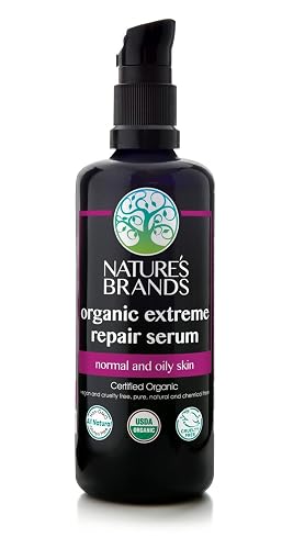 Herbal Choice Mari Organic Extreme Repair Serum, Normal to Oily Skin; 3.4floz UV Glass Beauty & Personal Care Nature's Brands