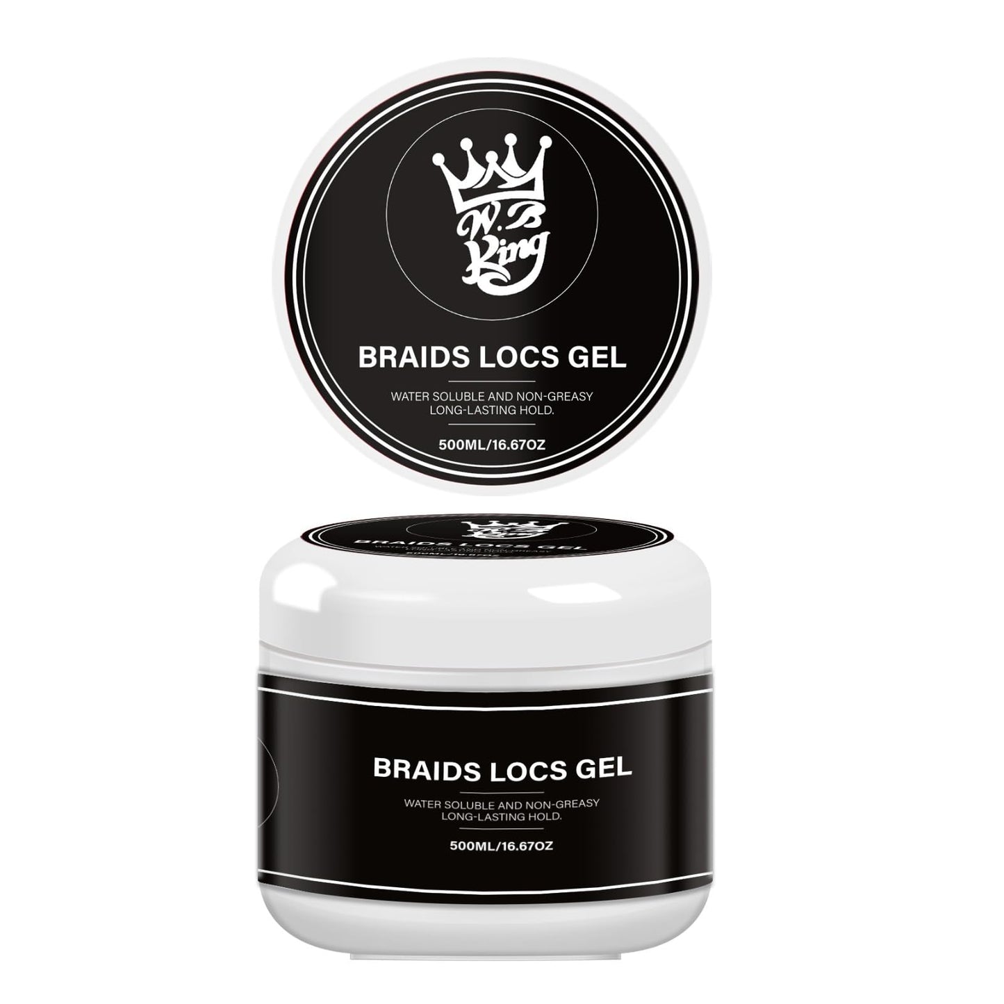 W.B king Braids & Locs Styling Gel - 500 ml (Large) Beauty & Personal Care W.B king