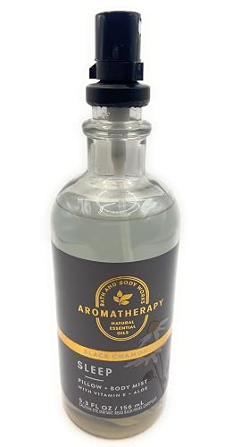 Bath and Body Works Aromatherapy Black Chamomile Pillow & Body Mist With Vitamin E & Aloe 5.3 Fluid Ounce Spray Beauty & Personal Care Bath & Body Works