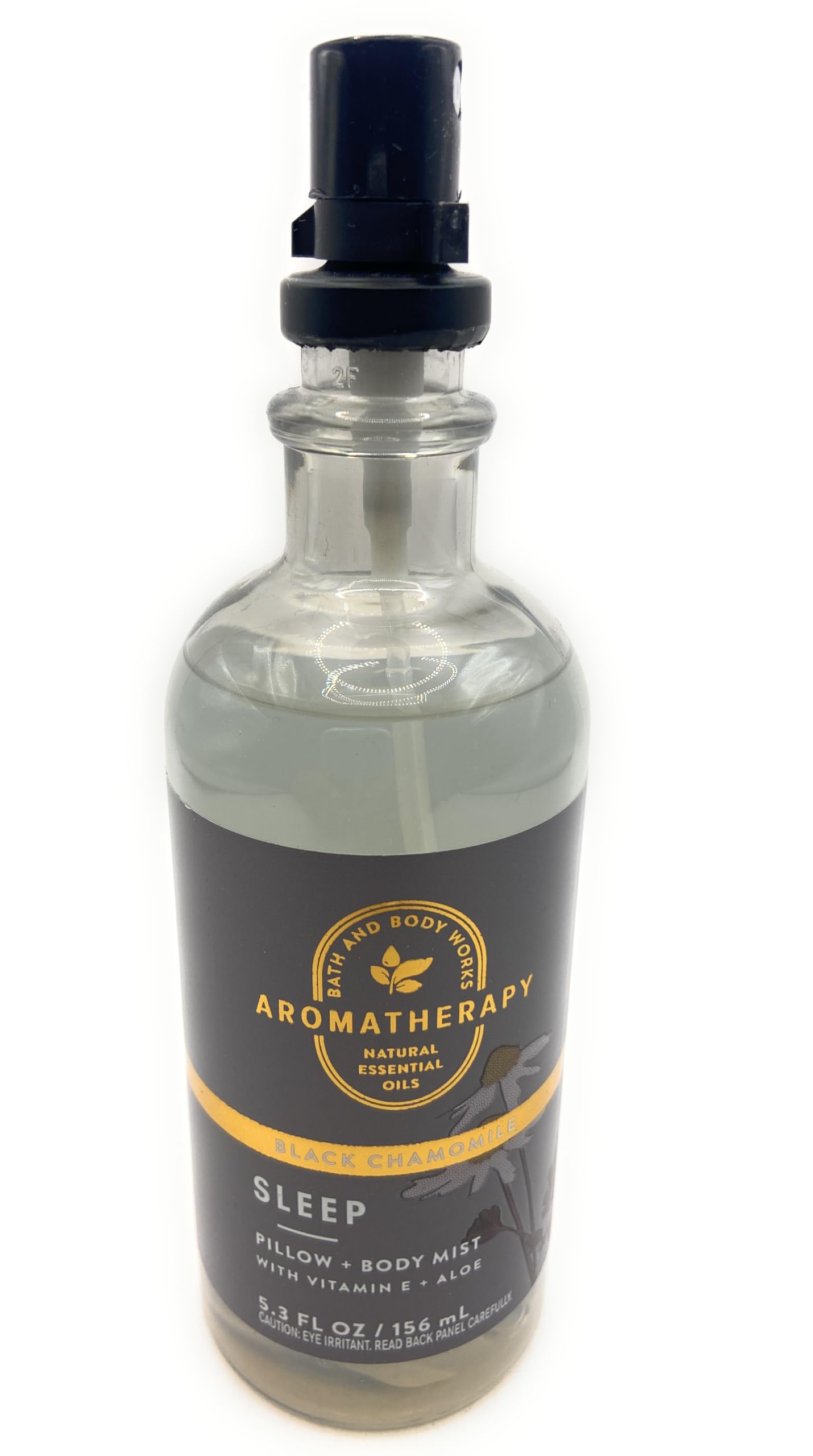 Bath and Body Works Aromatherapy Black Chamomile Pillow & Body Mist With Vitamin E & Aloe 5.3 Fluid Ounce Spray Beauty & Personal Care Bath & Body Works
