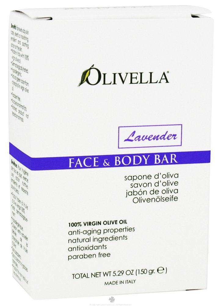 Olivella Face and Body Bar Lavender - 5.29 oz Beauty & Personal Care Olivella