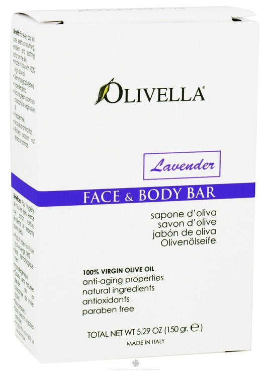 Olivella Face and Body Bar Lavender - 5.29 oz Beauty & Personal Care Olivella