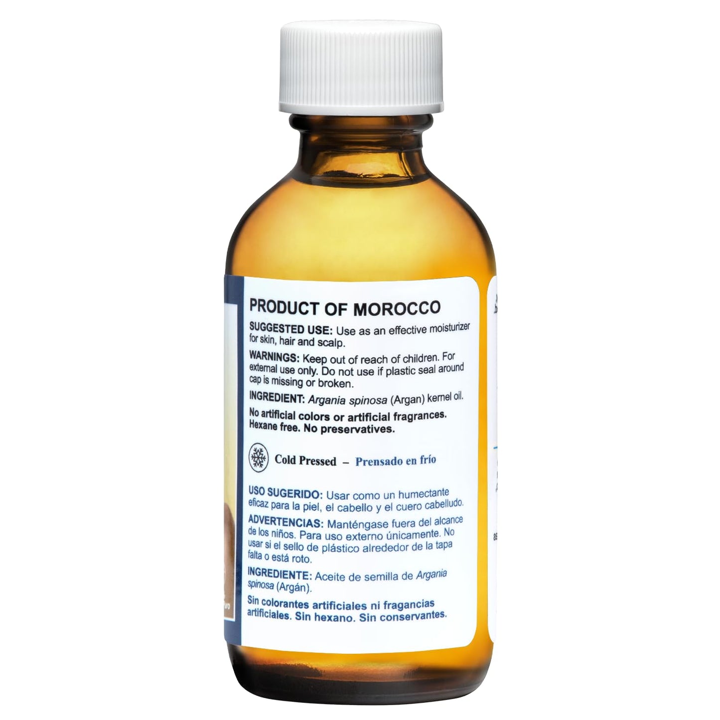 De La Cruz 100% Argan Oil of Morocco - Pure Cold-Pressed Virgin Moroccan Argan Oil for Hair and Skin - 2 FL OZ Beauty & Personal Care De La Cruz